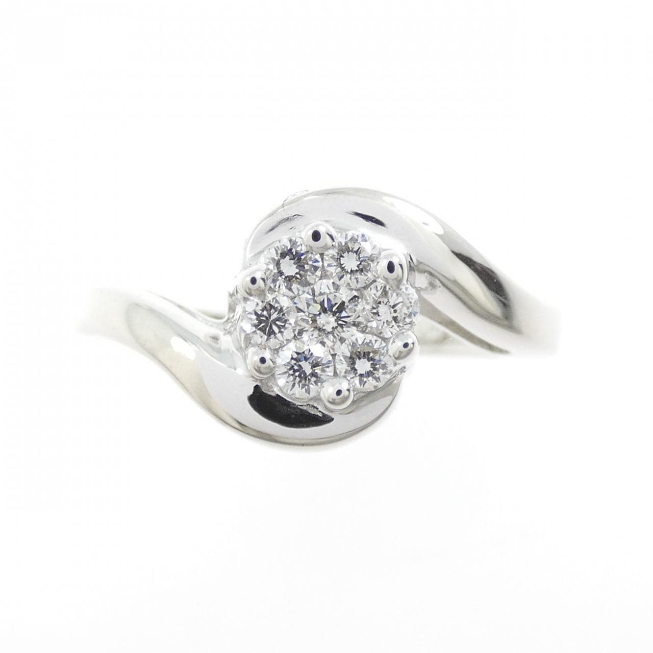 K18WG ダイヤモンド リング 0.25CT