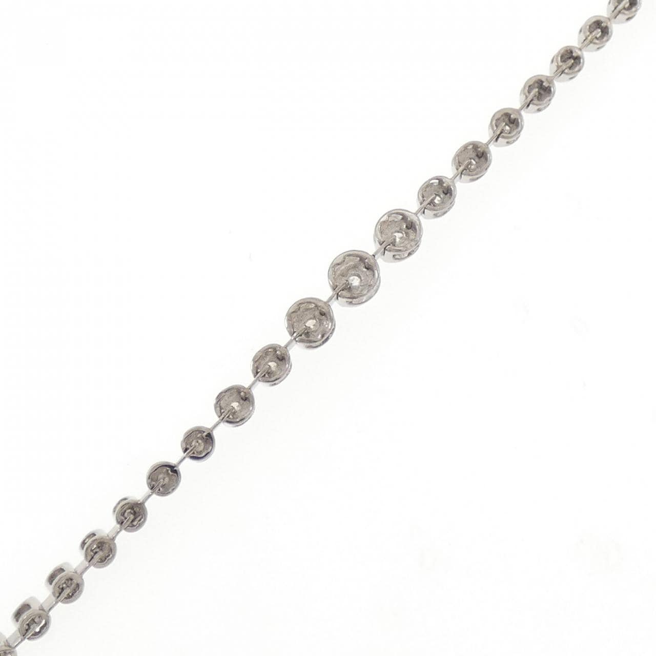 K18WG ダイヤモンド ブレスレット 1.00CT