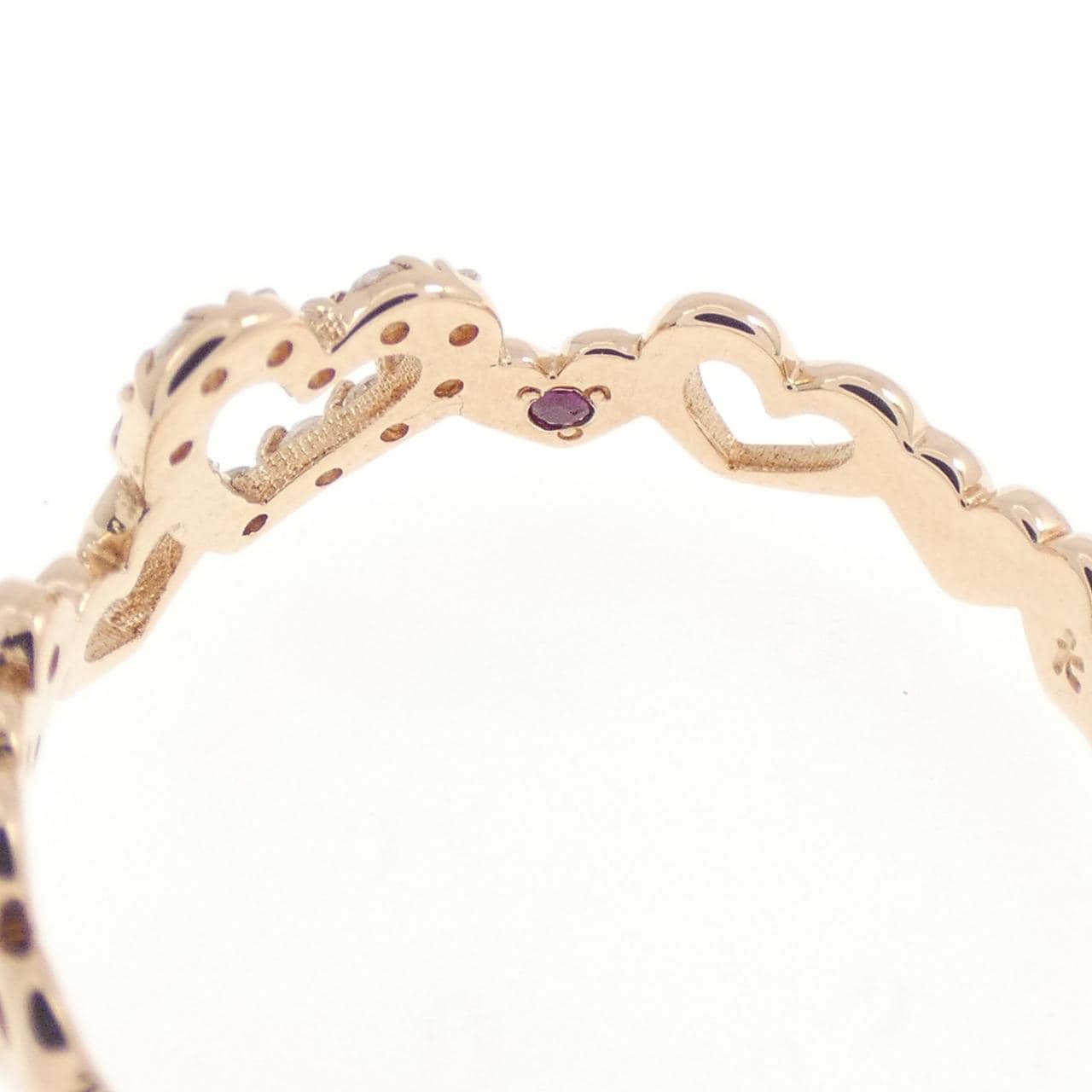 クミキョク ハート ダイヤモンド リング 0.07CT