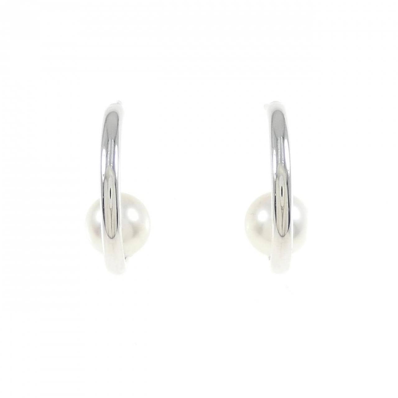 MIKIMOTO Akoya pearl earrings 7.6mm