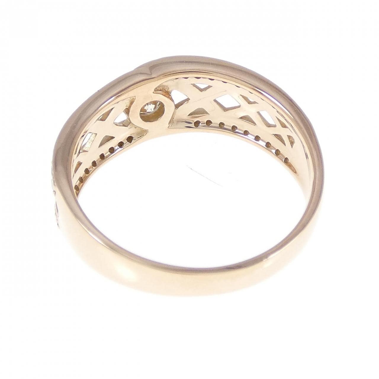 K18PG ダイヤモンド リング 0.13CT