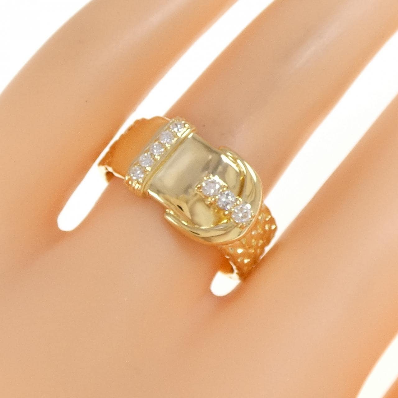 K18YG ダイヤモンド リング 0.17CT