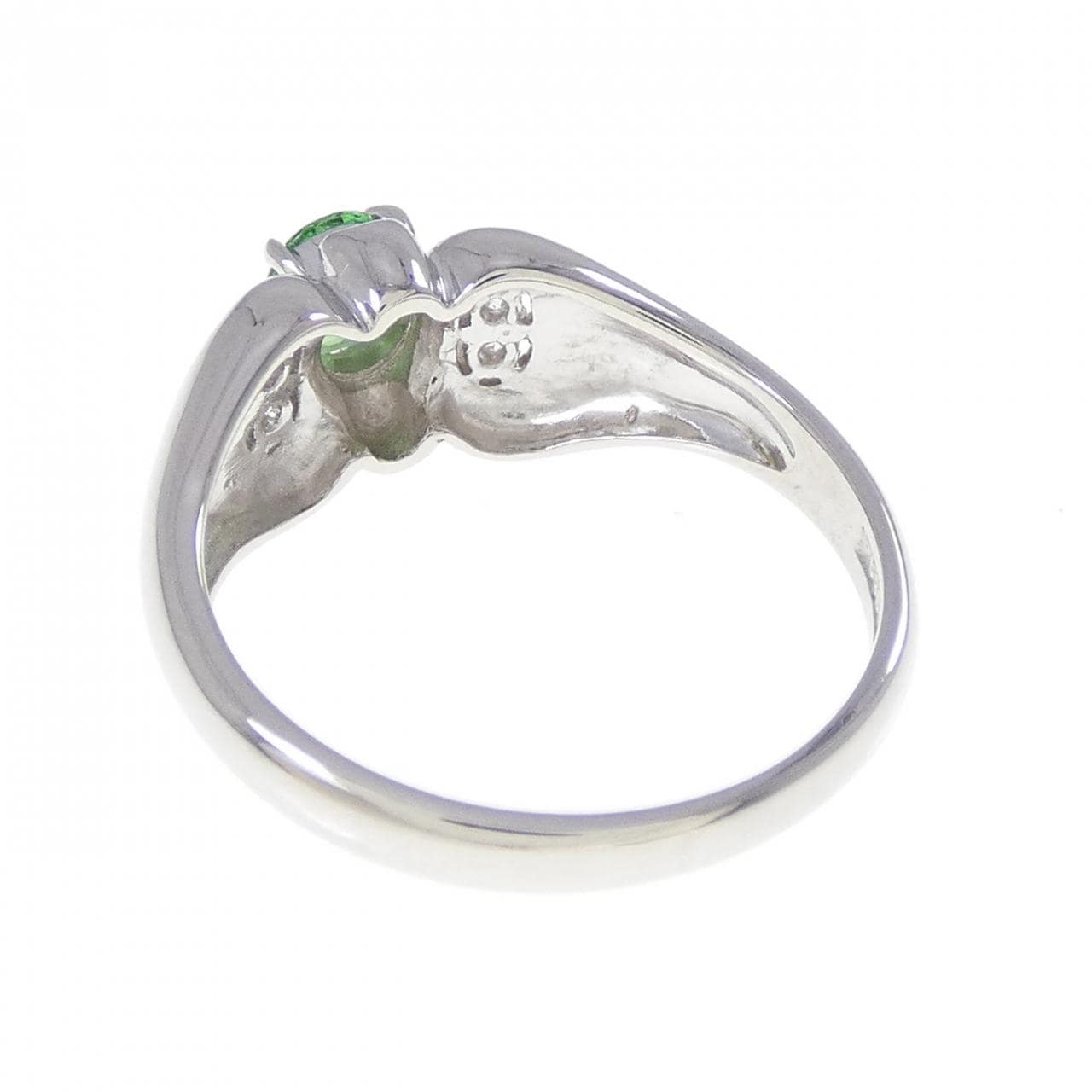 PT900 グリーンガーネット リング 0.28CT