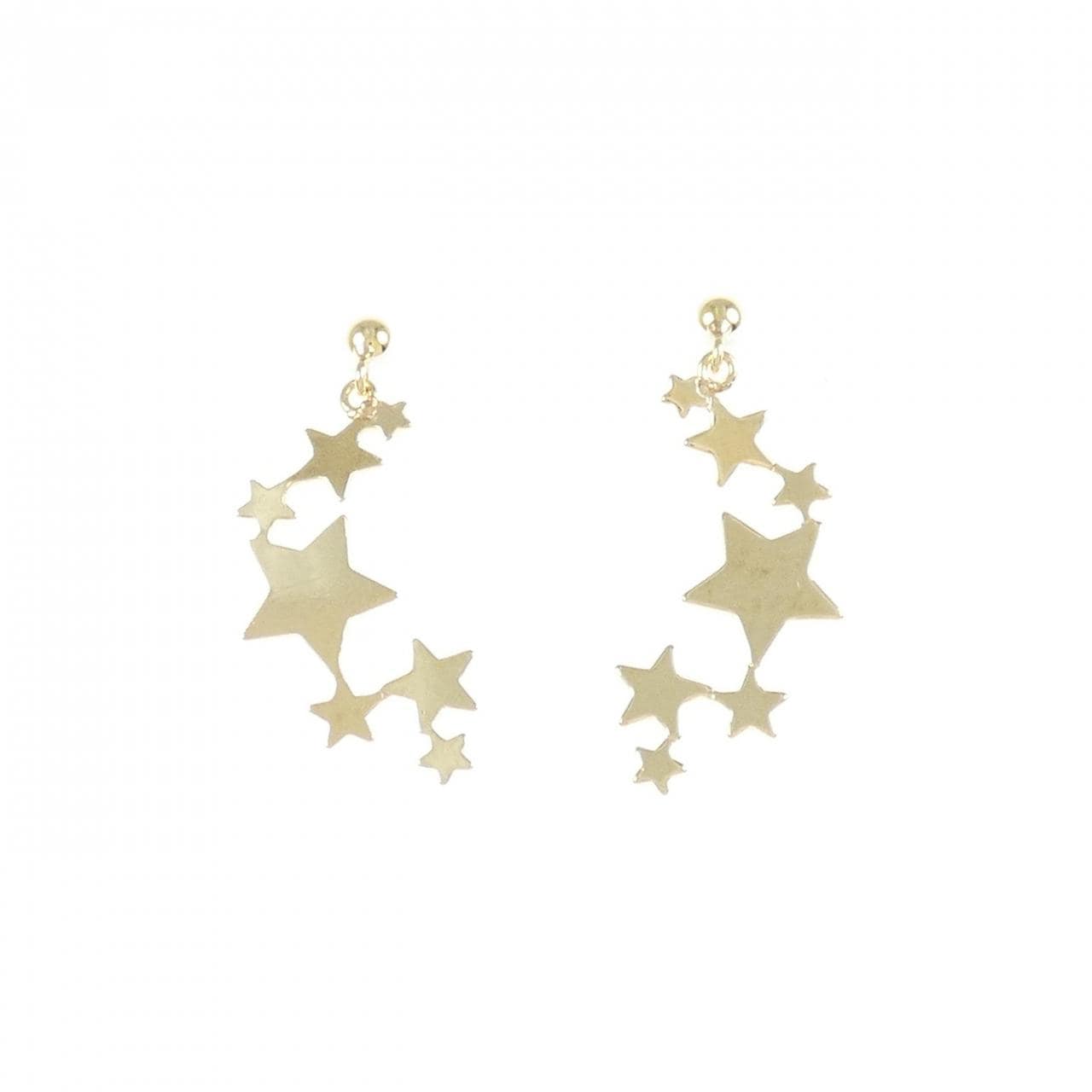 [BRAND NEW] K18YG star earrings