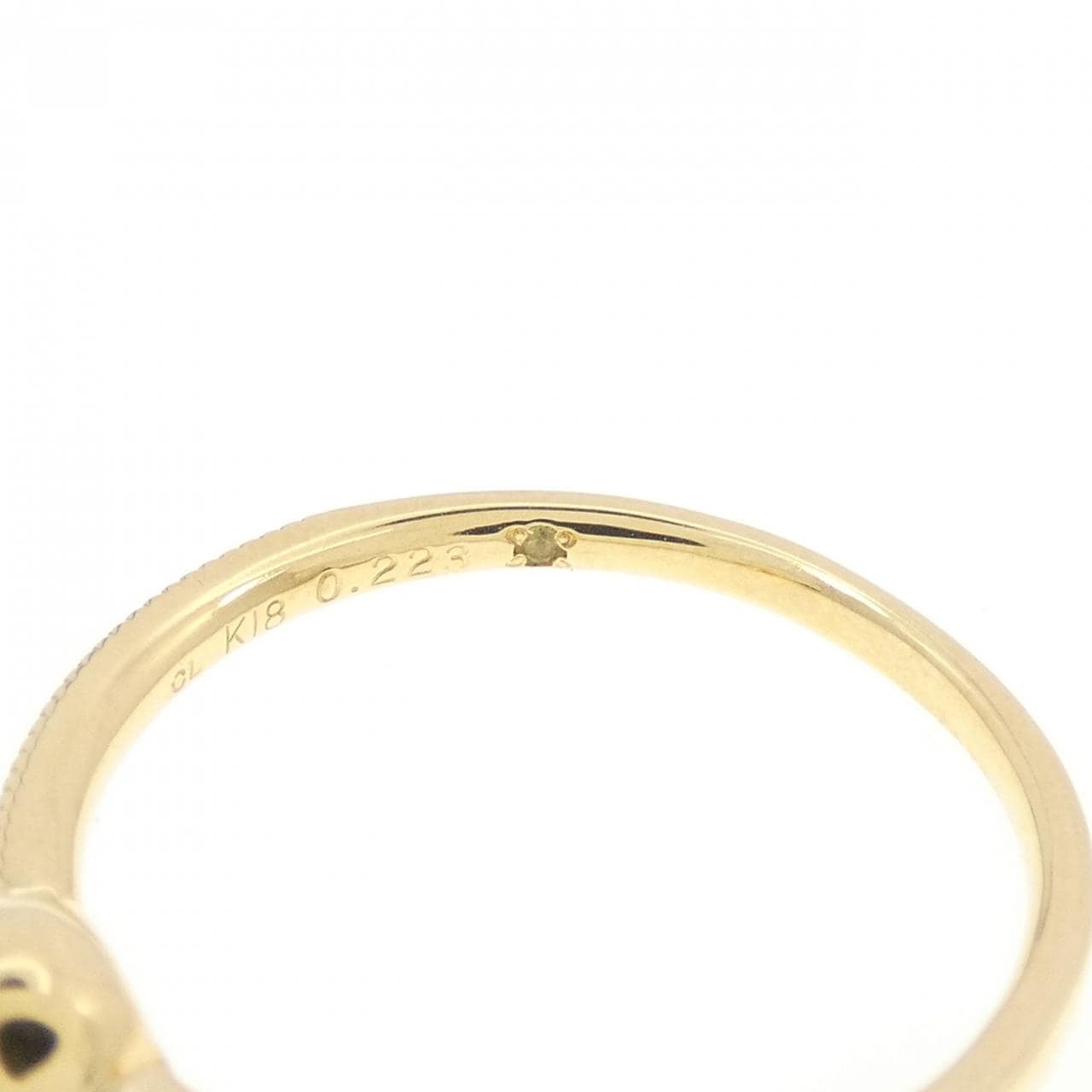 K18YG ダイヤモンド リング 0.223CT