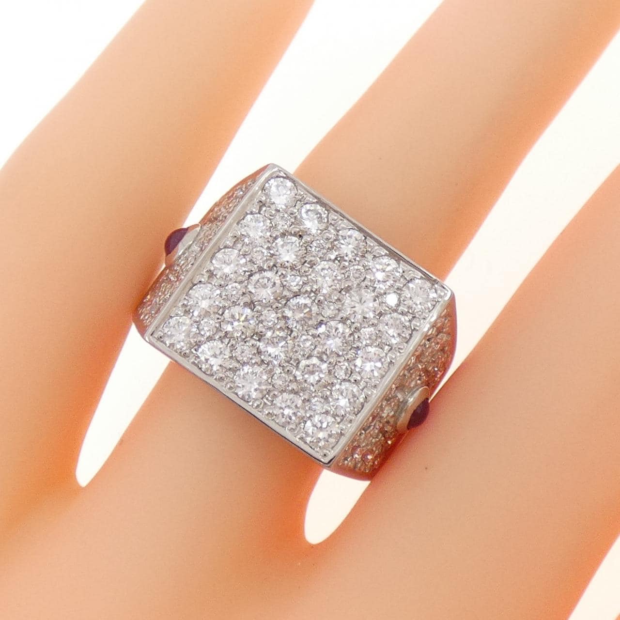 K18WG ルビー リング 0.26CT