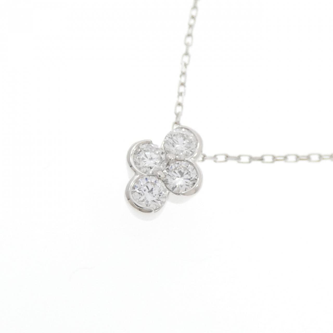 K18WG ダイヤモンド ネックレス 0.30CT