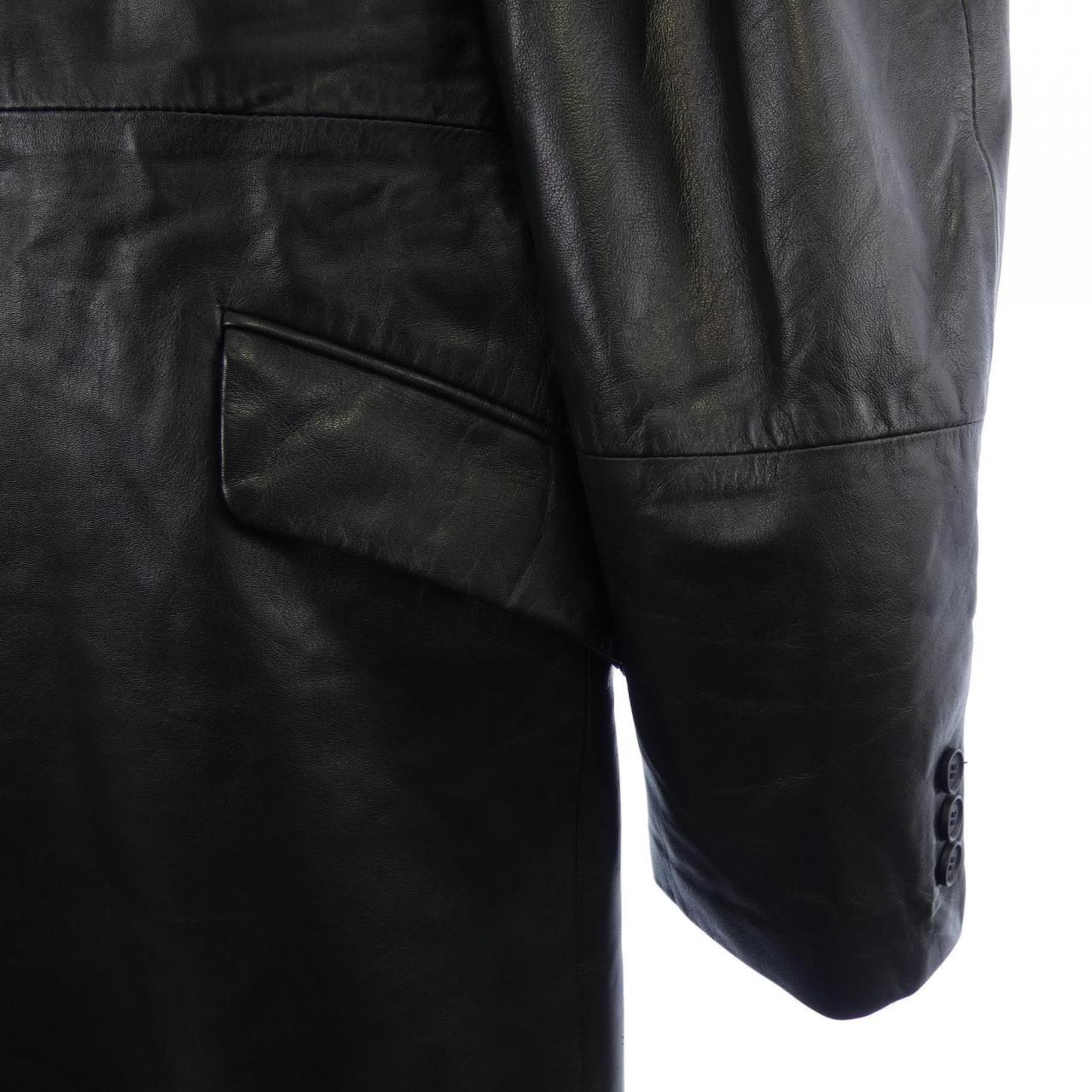 【ヴィンテージ】ヴェルサーチェ ジーンズ VERSACE JEANS レザーコート