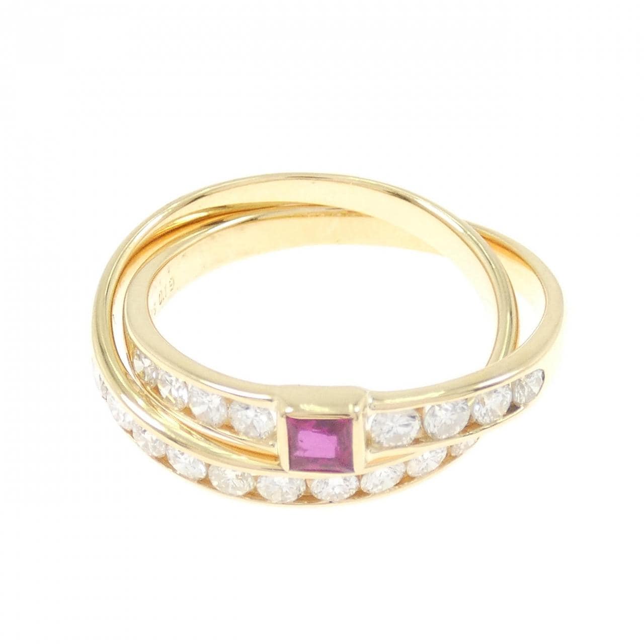 タサキ ルビー リング 0.19CT