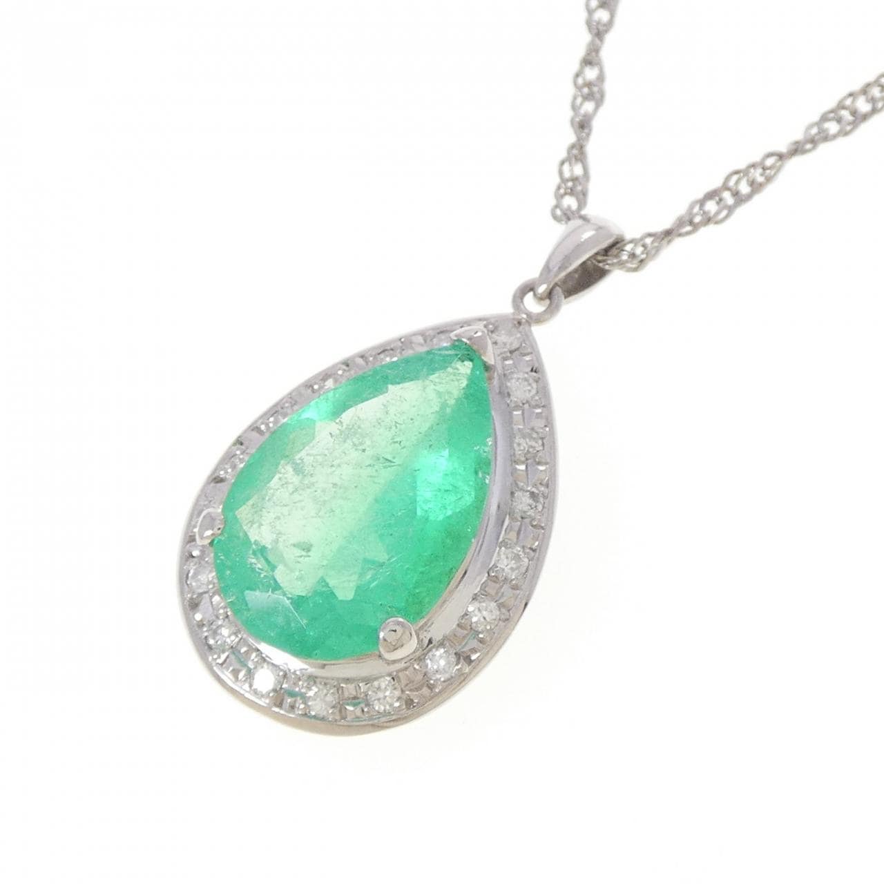PT900/PT850 エメラルド ネックレス 4.64CT