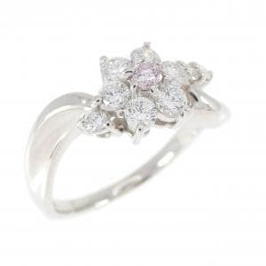 PT900 フラワー ダイヤモンド リング 0.50CT