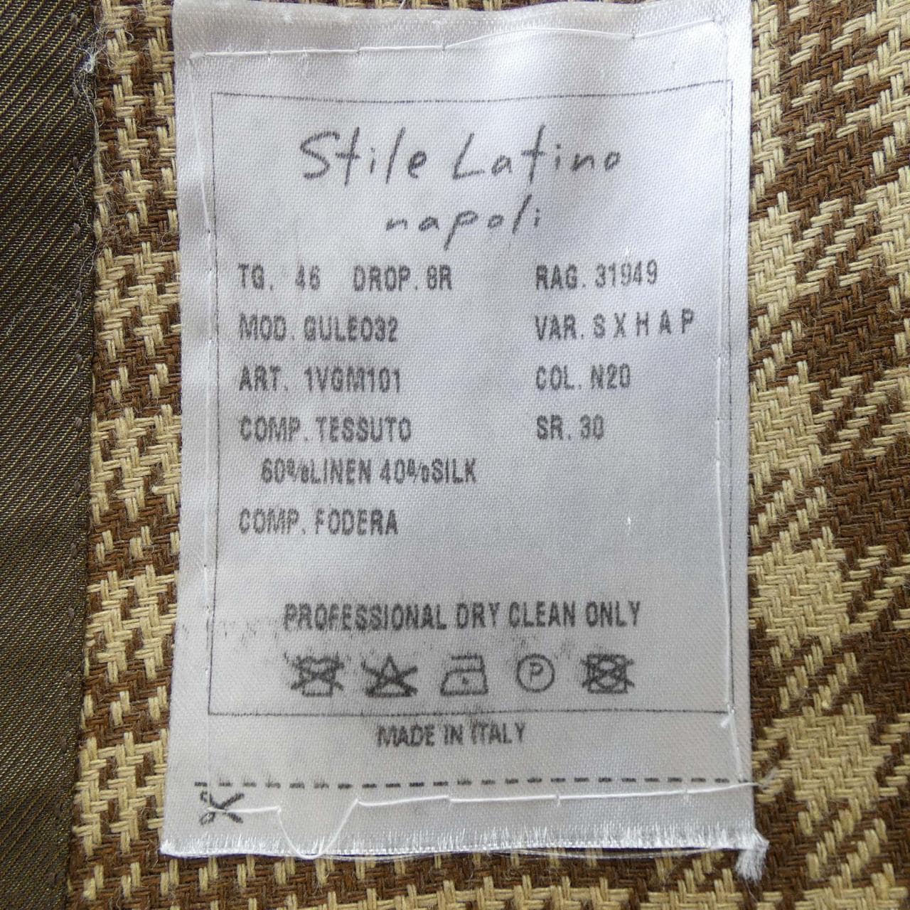 STILE LATINO NAPOLI ジャケット