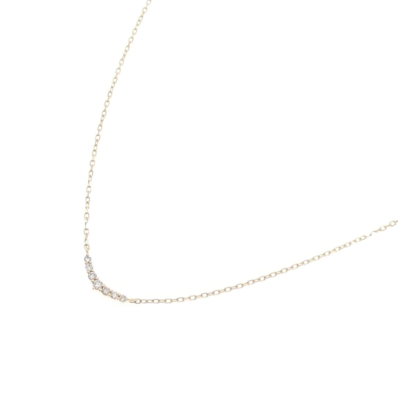 アガット ダイヤモンド ネックレス 0.05CT