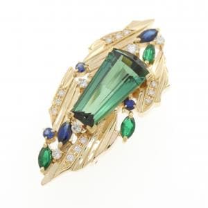 オキナ ジュン トルマリン ブローチ 5.79CT