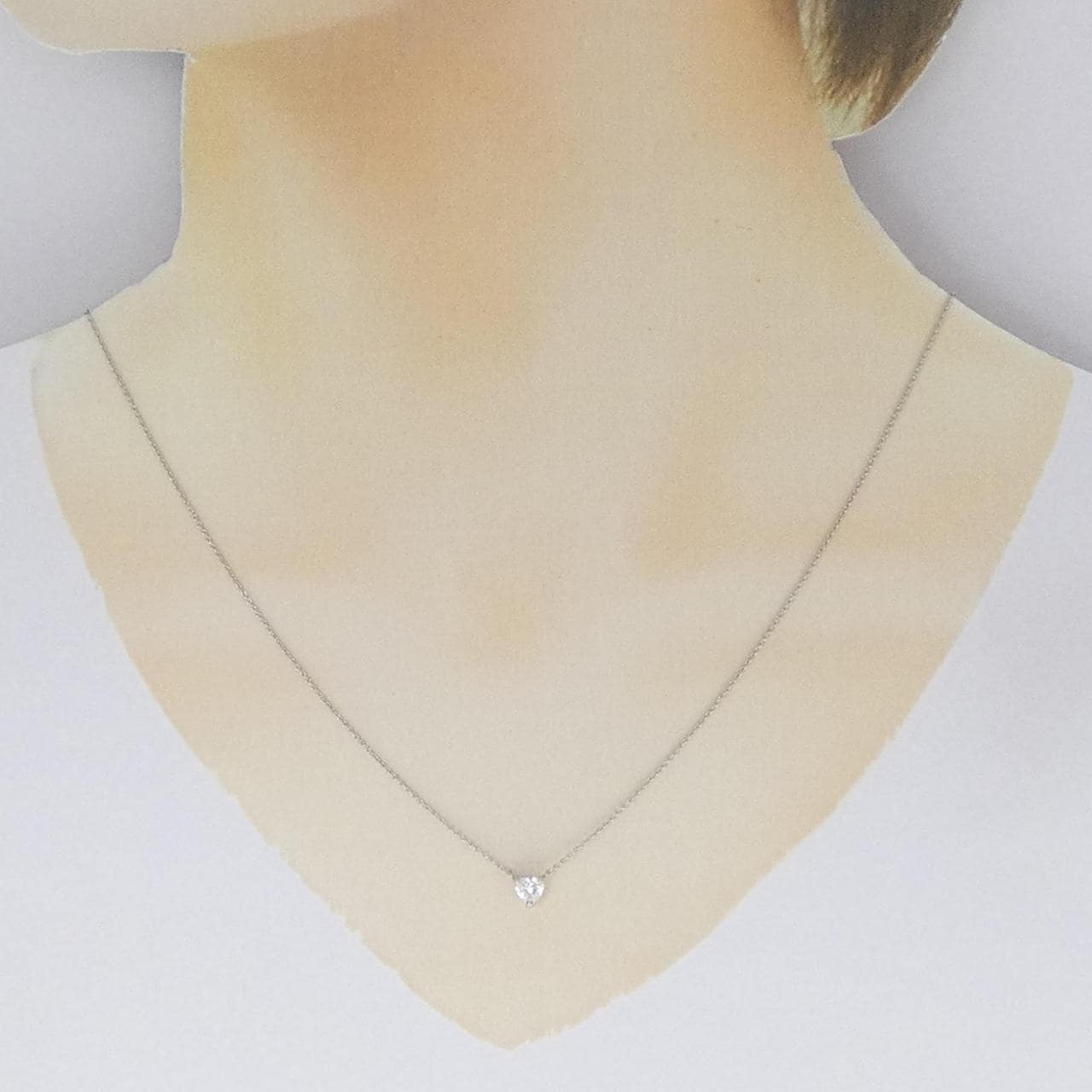 [Remake] PT Diamond Necklace 0.307CT F SI1 Heart Shape