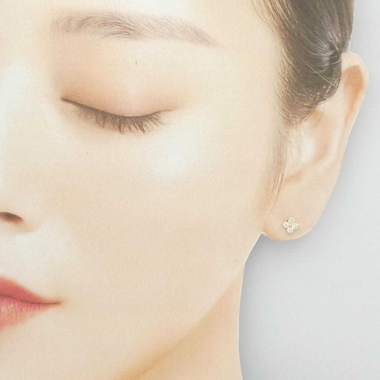 【リメイク】K18YG ダイヤモンド ピアス 0.30CT