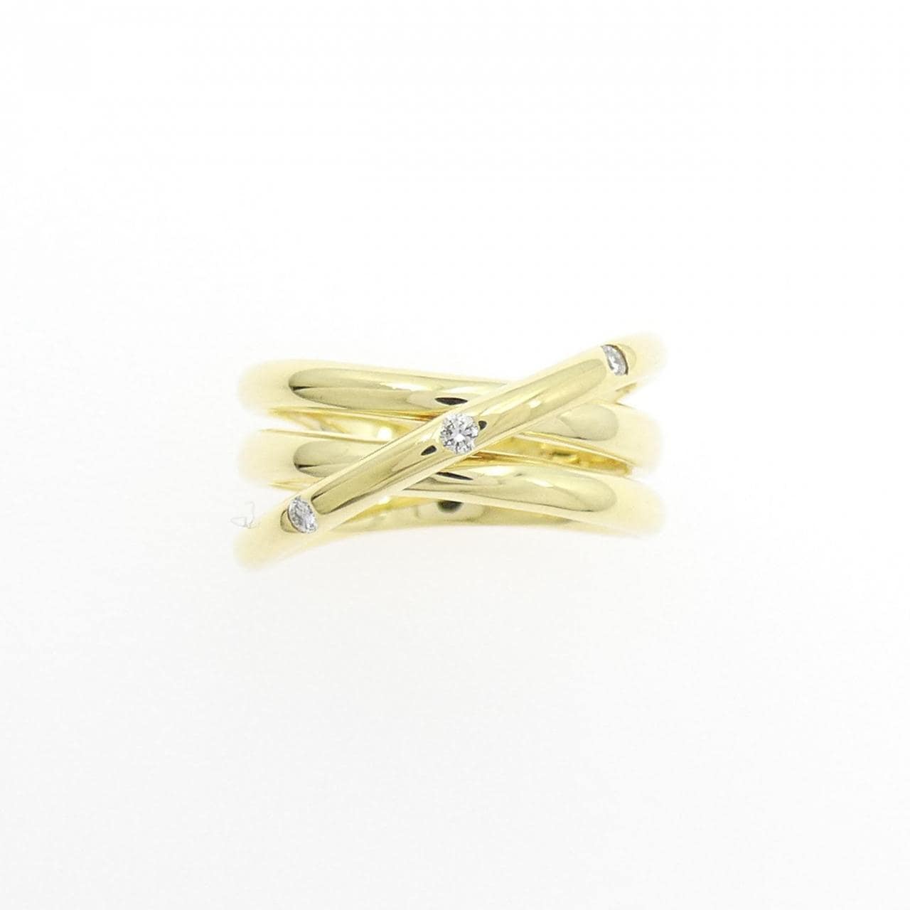 K18YG鑽石尾戒0.03CT