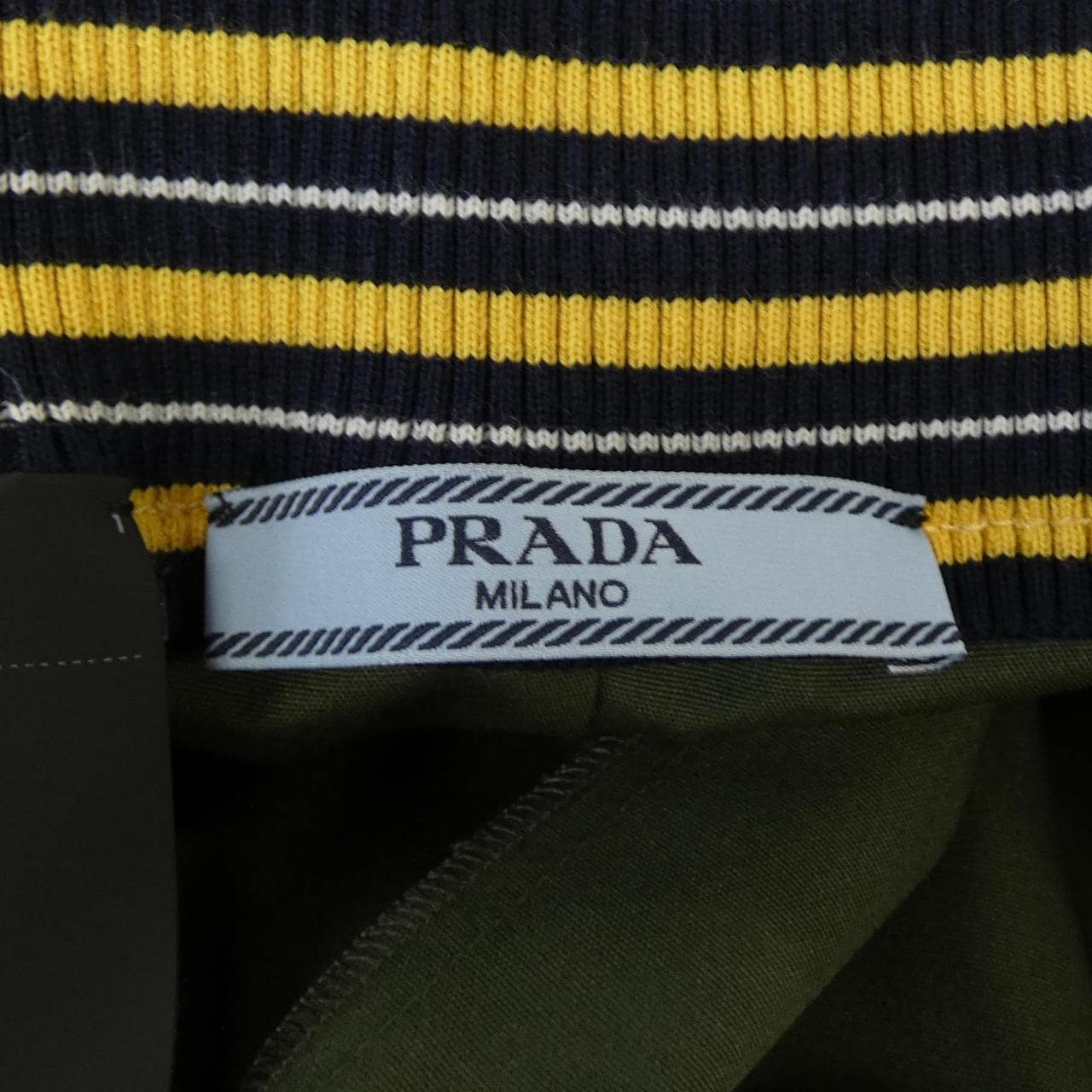プラダ PRADA トライアングルロゴ プリーツカラー ポプリン ミディ P118I SOOO 187P スカート