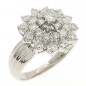 PT900 フラワー ダイヤモンド リング 1.00CT