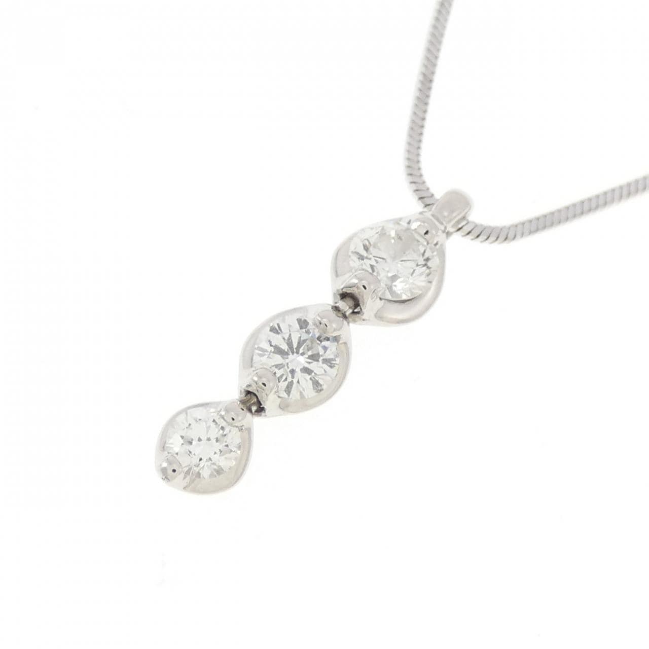 トリロジー ダイヤモンド ネックレス 0.32CT