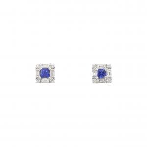 【新品】PT900 サファイヤ ピアス 0.27CT