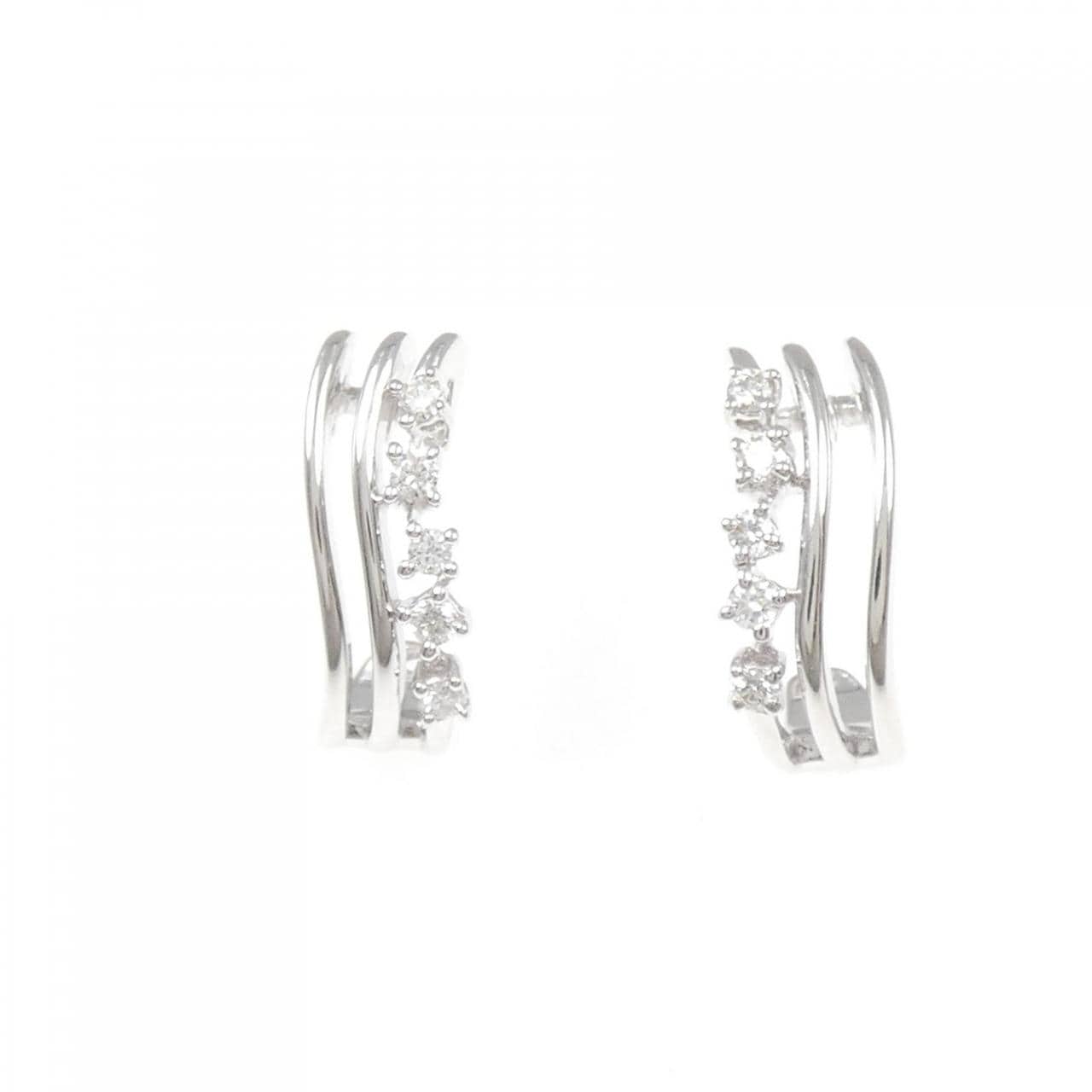 Tasaki Diamond Earrings 0.14CT