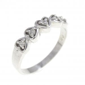 PT900 ハート ダイヤモンド リング 0.08CT