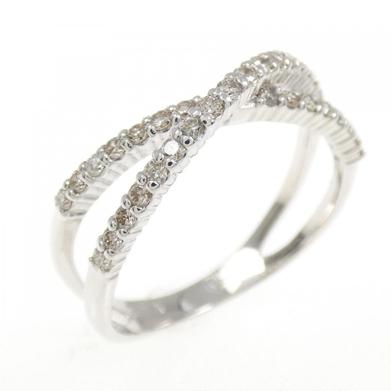 K18WG ダイヤモンド リング 0.27CT