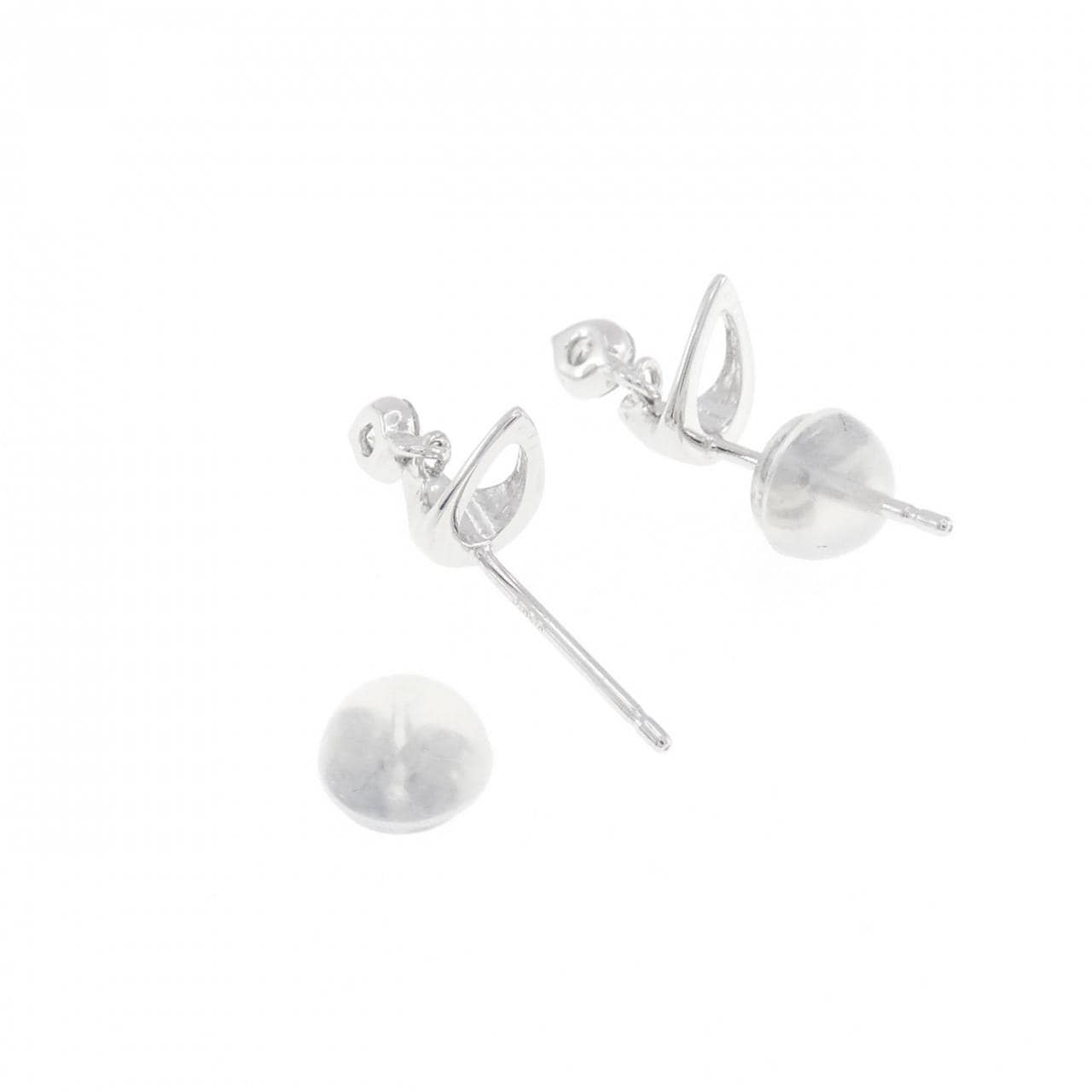 K18WG ダイヤモンド ピアス 0.20CT