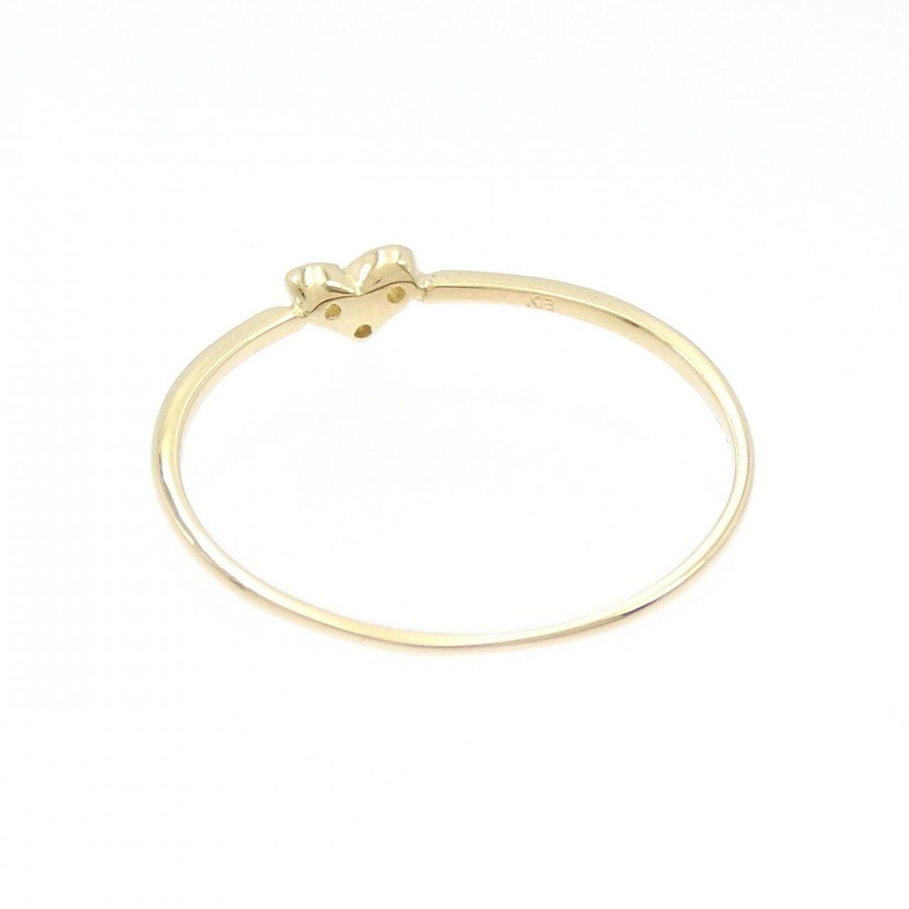 【リメイク】K18YG ハート ダイヤモンド リング 0.05CT