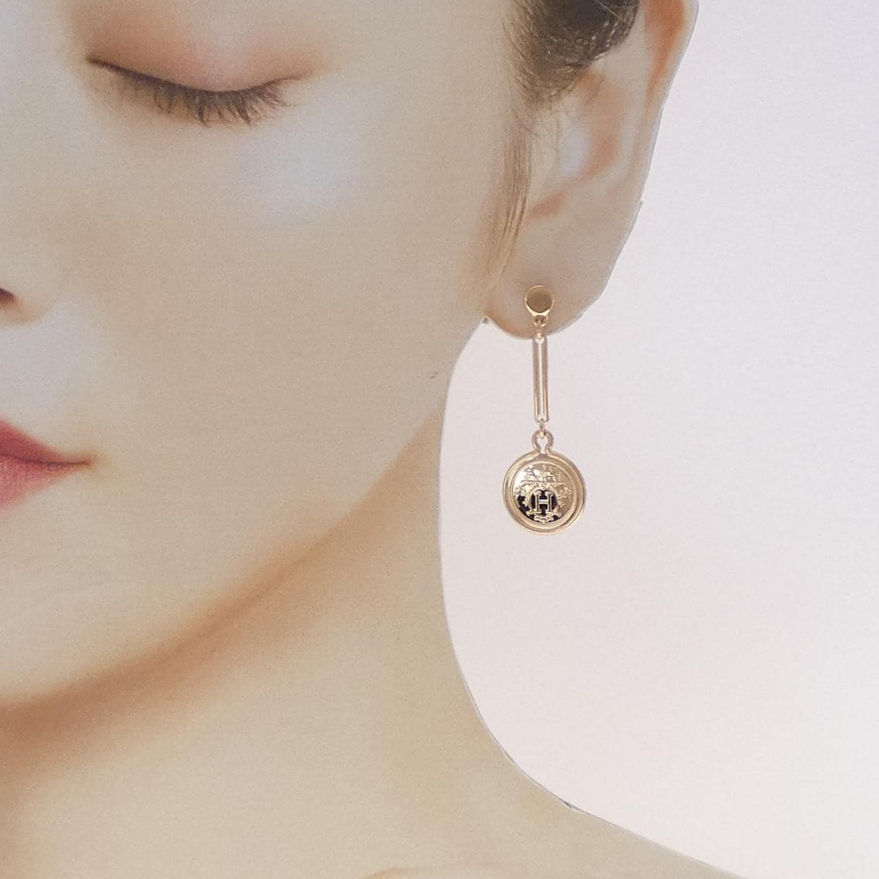 エルメス エクスリブリス ピアス