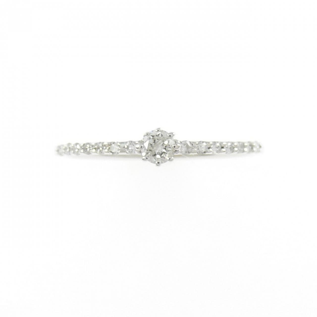 K18WG ダイヤモンド リング 0.14CT