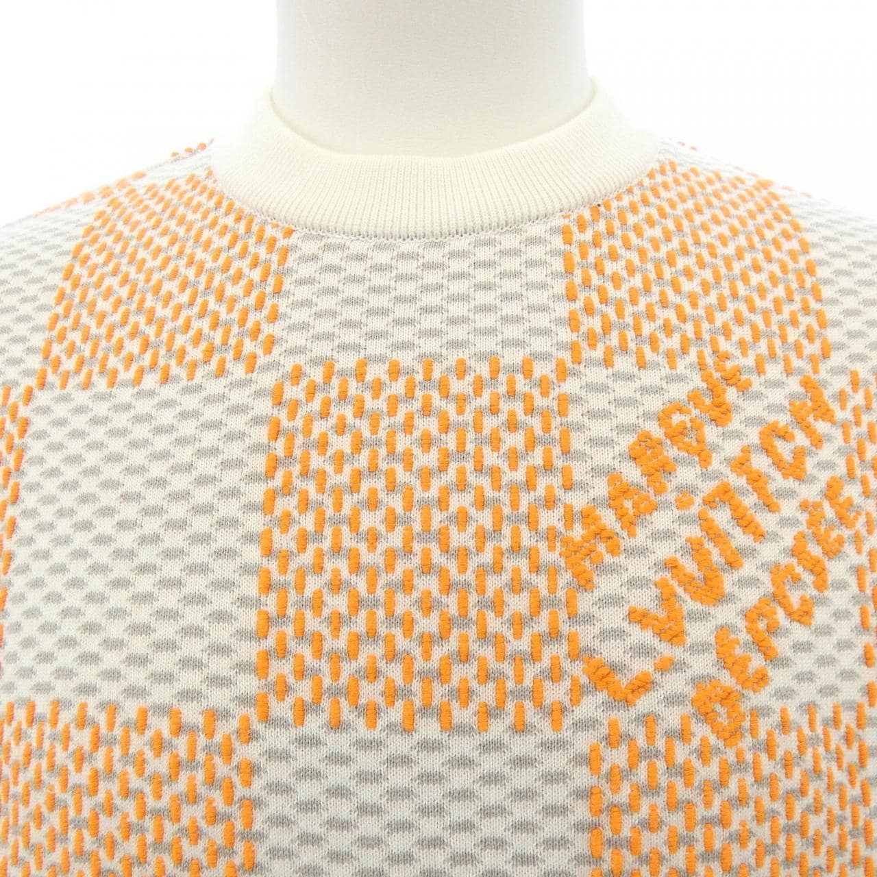 ルイヴィトン LOUIS VUITTON ダミエジャガードコットンプルオーバー HQN81WZ34 ニット