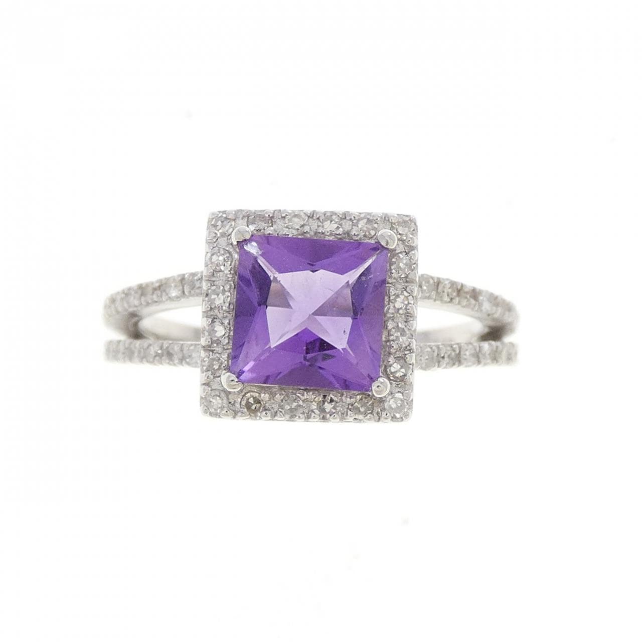 375WG アメジスト リング