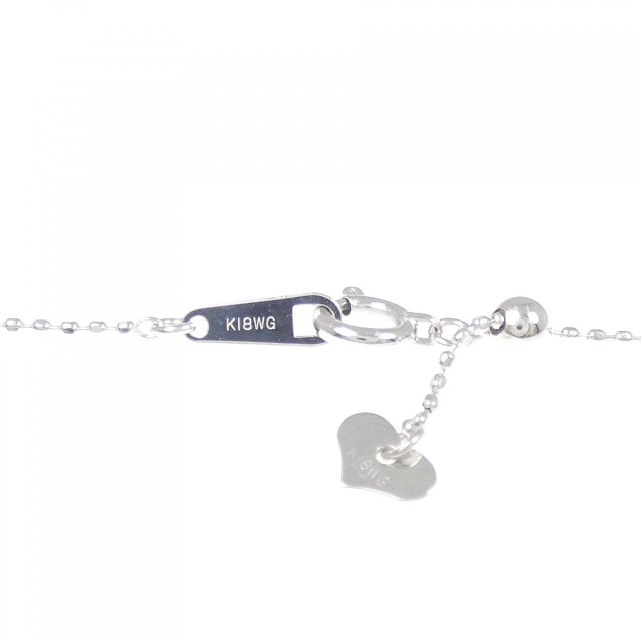 K18WG ダイヤモンド ネックレス