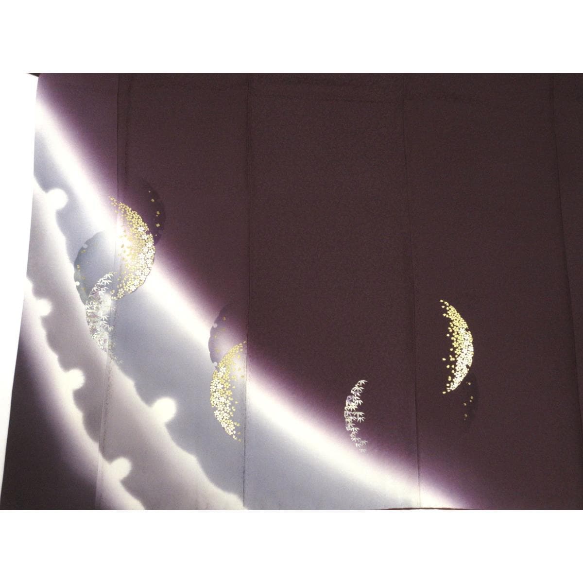 訪問着　友禅金彩加工　ボカシ染