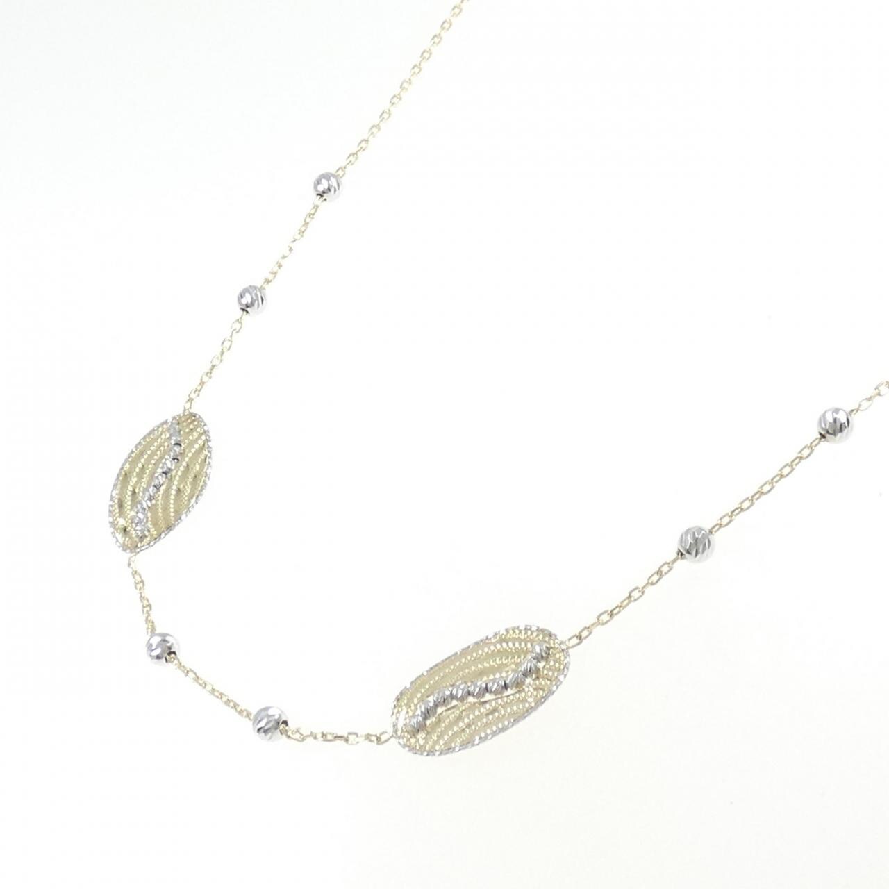750YG/750WG necklace