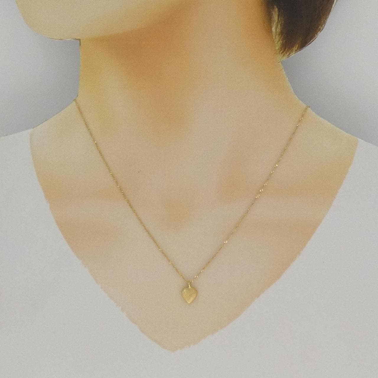 14KTYG ハート ネックレス