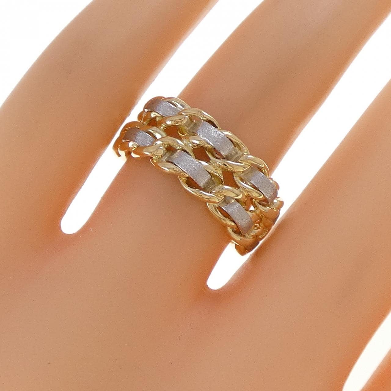 K18YG/PT900 リング