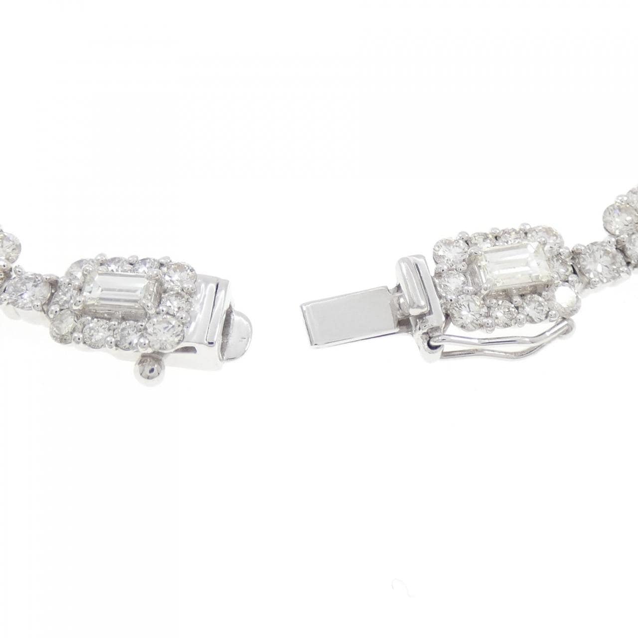 【新品】PT900/PT850 ダイヤモンド ブレスレット 7.70CT