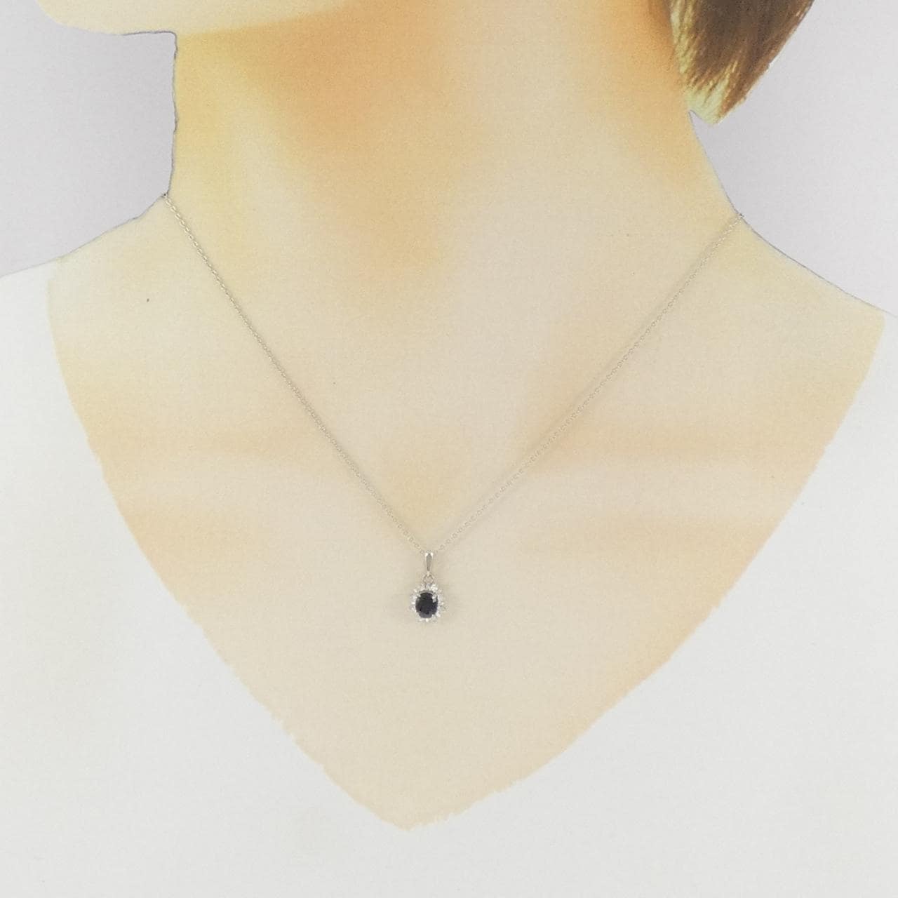 PT900/PT850 サファイヤ ネックレス 0.61CT