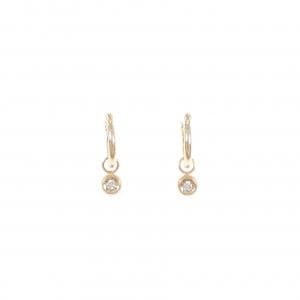 10KPG/K18PG 2WAY ダイヤモンド ピアス 0.06CT