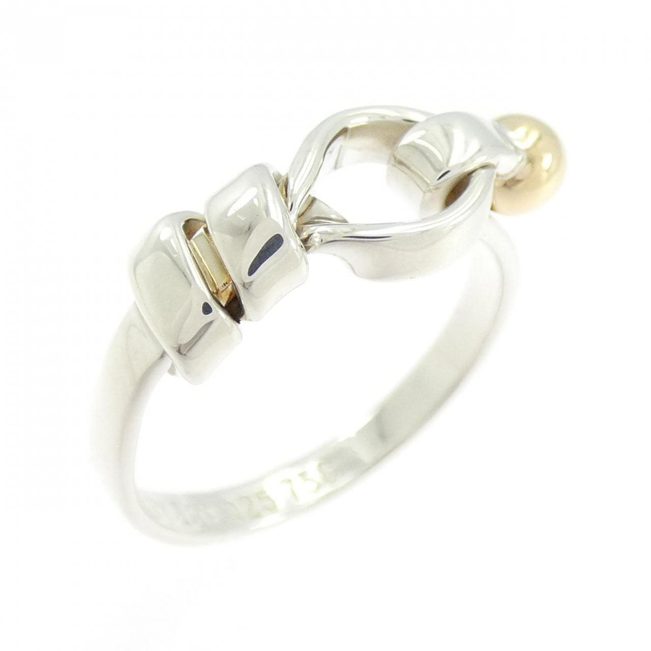 【ヴィンテージ】ティファニー フラットワイヤーラブノット リング