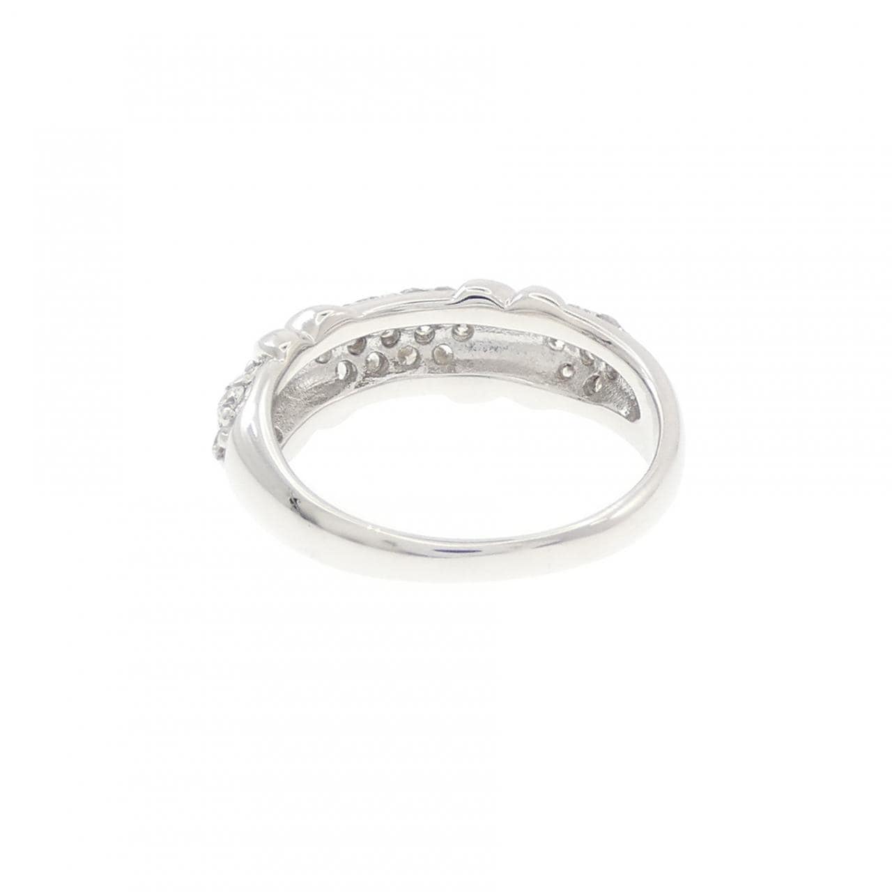 K18WG ダイヤモンド ピンキー リング 0.30CT