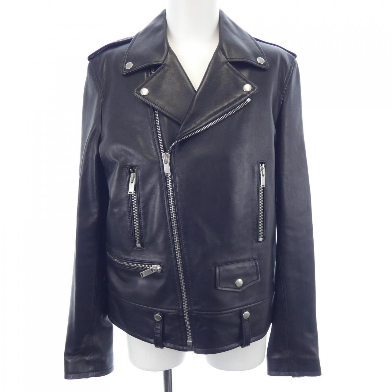 サンローラン SAINT LAURENT L01O　クラシックモーターサイクルジャケット 484284 Y5YA2 レザーライダースジャケット