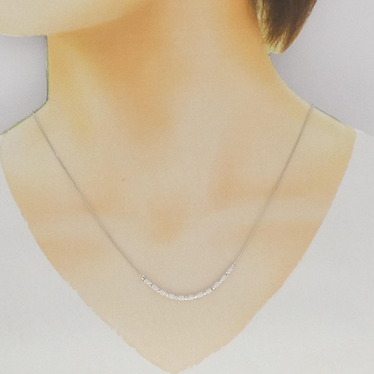 K18WG ネックレス