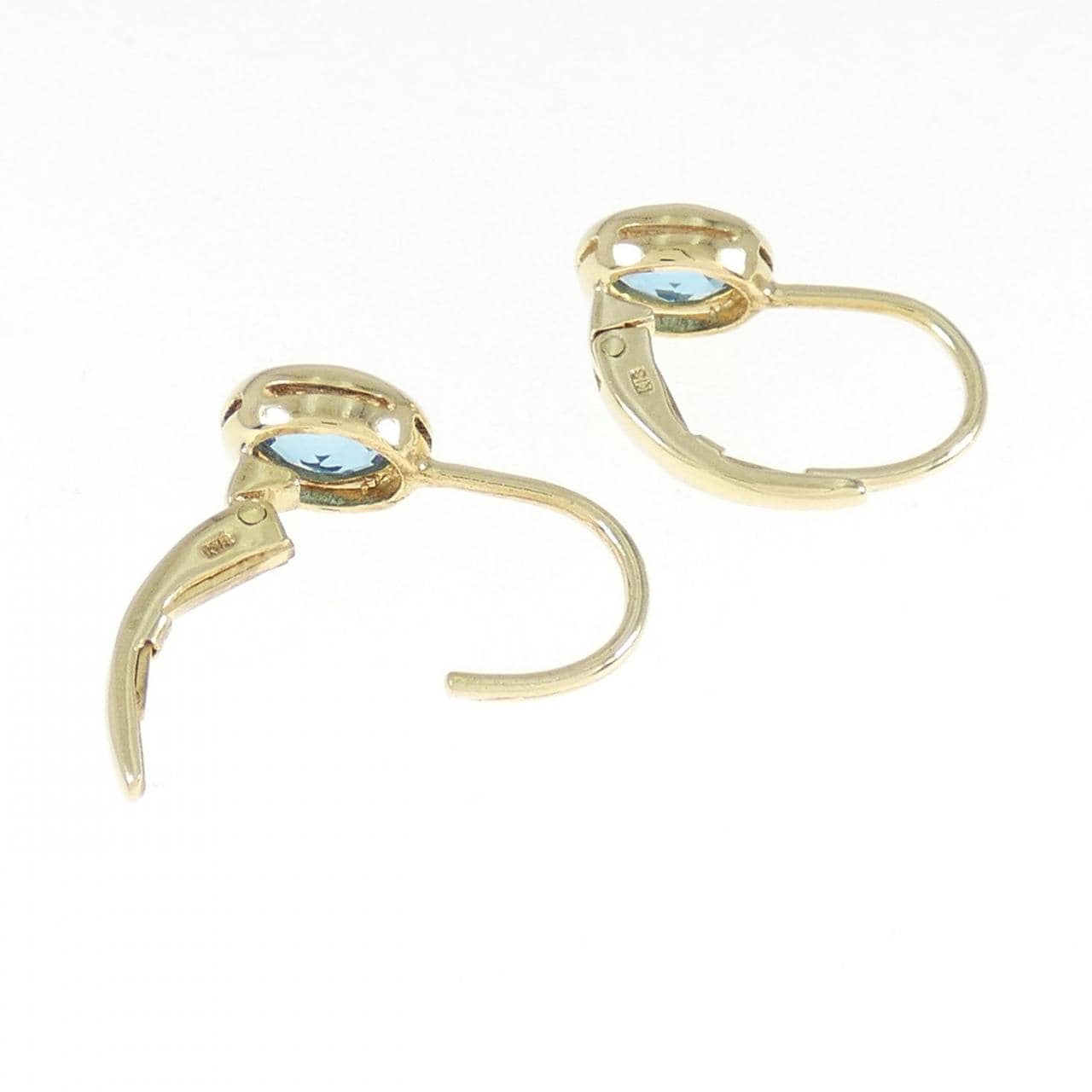 K18YG blue Topaz earrings