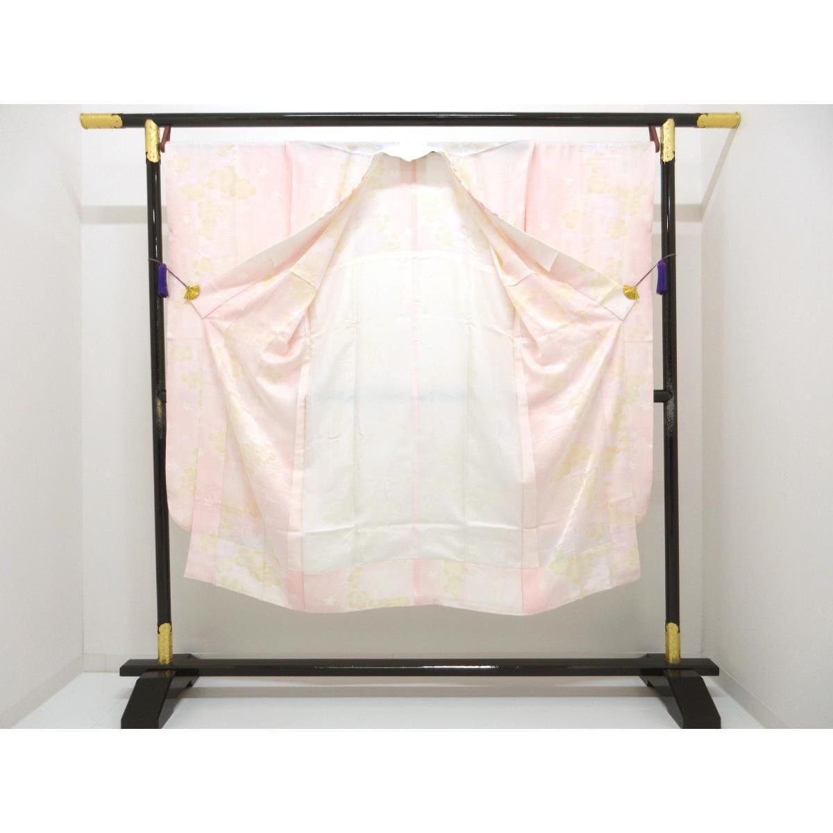 長襦袢　振袖　友禅加工ボカシ染