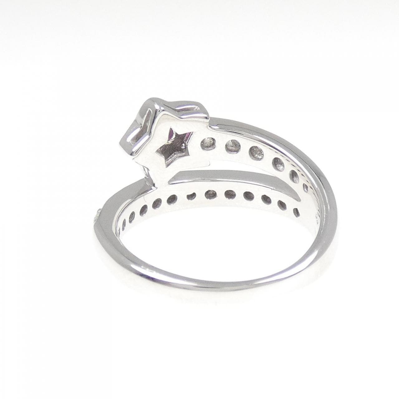 K18WG ルビー リング 0.14CT