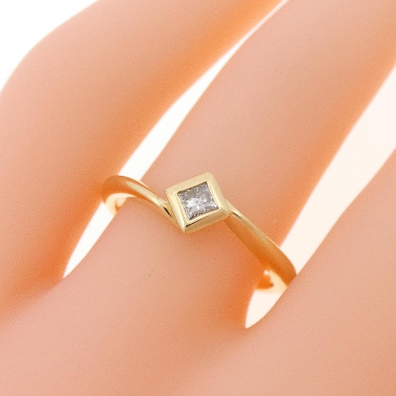 K18YG ダイヤモンド リング 0.11CT